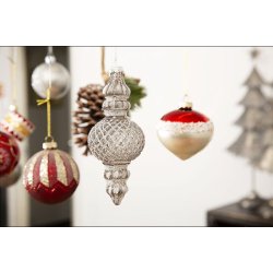 Aflangt ornament med harlekinmnster